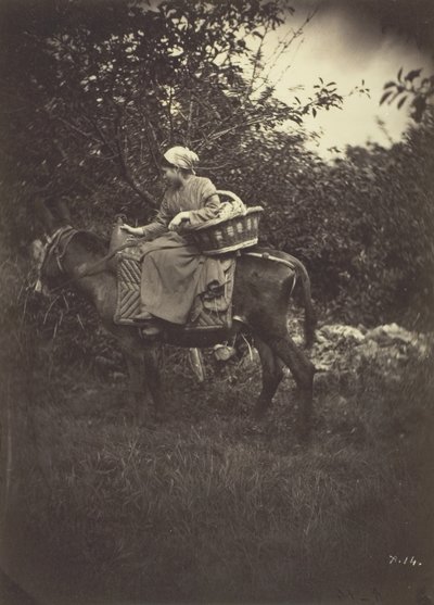 أنثى القروية ركوب الحمار 1870. بواسطة فنان جيرودون