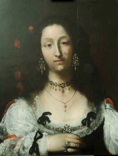 صورة لسيدة زيت على لوحة بواسطة Girolamo Forabosco