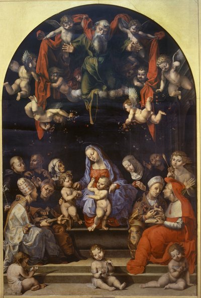 الجدل حول الحبل بلا دنس بواسطة Girolamo Genga