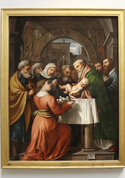 عرض يسوع في الهيكل ، ١٥٢٩ بواسطة Girolamo Romanino