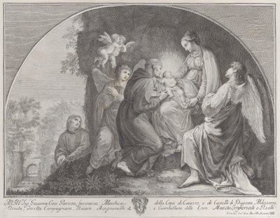 عبادة المسيح من قبل القديس فرنسيس ، 1723-59. بواسطة جوليانو جيامبيكولي