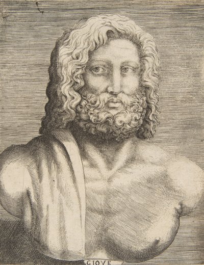 تمثال نصفي لكوكب المشتري ، حوالي 1531-1576. بواسطة جوليو بوناسون