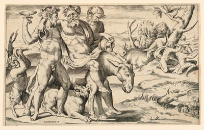 Silenus ركوب على الحمار بواسطة جوليو بوناسون