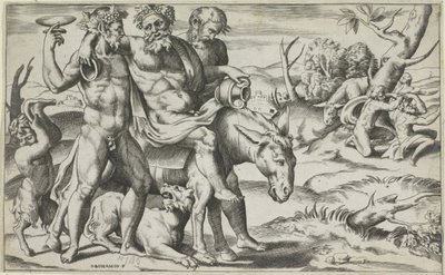 Silenus يركب حمارًا بواسطة جوليو بوناسون