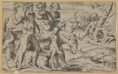 Silenus يركب حمارًا بواسطة جوليو بوناسون