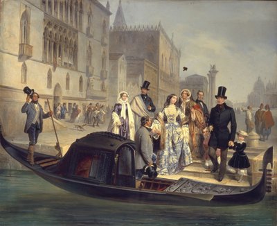 عائلة تولستوي في البندقية ، 1855 بواسطة جوليو كارليني