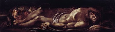 ترسب المسيح (المسيح الميت) لوحة جوليو سيزار بروكاتشيني (1574-1625) الجينات ، Musei di Strada Nuova (سابقًا Palazzo Rosso) إيطاليا بواسطة جوليو سيزار بروكتشيني