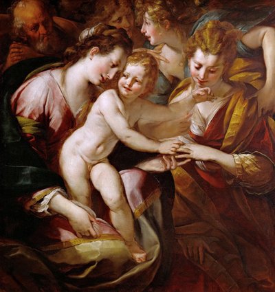 الزواج الصوفي للقديسة كاترين ، ج. 1616-1618. بواسطة جوليو سيزار بروكتشيني