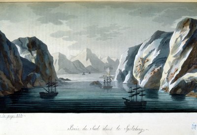 Southern Bay في Spitzberg ، النرويج - في "" الزي القديم والحديث "بقلم Jules Ferrario ، محرر. ميلان بواسطة جوليو فيراريو