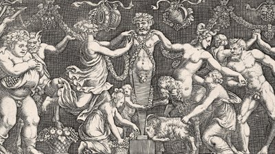 التضحية ل Priapus ، ج 1540 بواسطة جوليو رومانو