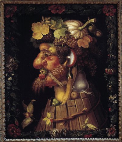 خريف. قصة رمزية عن الفصول. لوحة جوزيبي ارسيمبولدو (1527-1593). متحف اللوفر بواسطة جوزيبي أرخيمبولدو