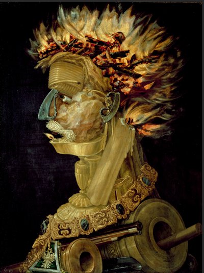 لوحة النار لجوزيبي أركيمبولدي (أركيمبولدو) (1527-1593) 1566 خافت. 66.5x51 سم فيينا ، متحف Kunsthistorisches بواسطة جوزيبي أرخيمبولدو