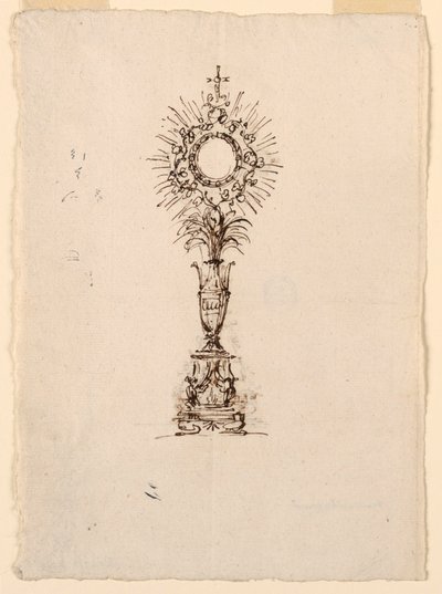 تصميم من أجل Monstrance بواسطة جوزيبي باربيري