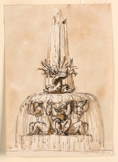 تصميم نافورة بواسطة Giuseppe Barberi