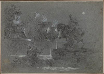 النحت الضخم في حديقة مقمر ، ج. 1842. بواسطة جوزيبي برناردينو بايسون