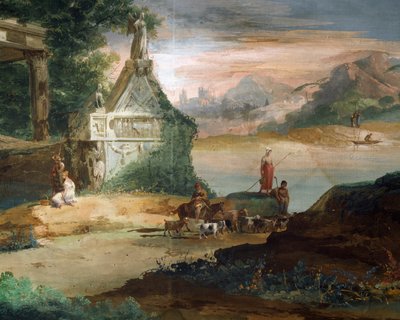 رعاة في منظر خيالي ، بقلم جوزيبي برناردينو بيسون (1762-1844) بواسطة جوزيبي برناردينو بايسون