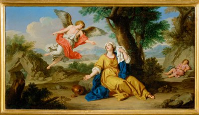 هاجر والملاك (لوحة على قماش) بواسطة جوزيبي بوتاني