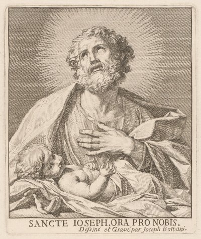 القديس يوسف والطفل يسوع بواسطة Giuseppe Bottani