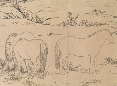 مائة حصان ، بتاريخ 1723-25. بواسطة جوزيبي كاستيليوني
