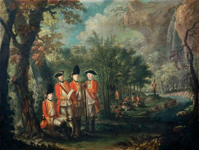 فوج 25 للقدم في مينوركا (مينوركا) ، حوالي 1771 (زيت على قماش) بواسطة جوزيبي شيزا