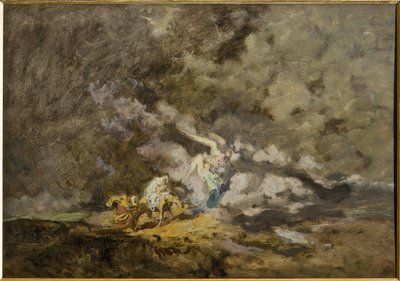 الهروب إلى مصر (زيت على خشب رقائقي) بواسطة جوزيبي جرازيوسي