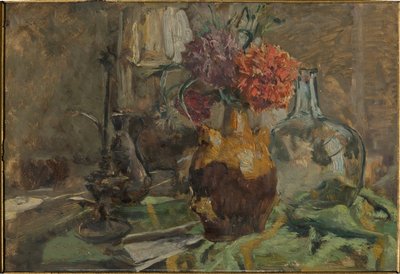 لا تزال الحياة (زيت على خشب رقائقي) بواسطة جوزيبي جرازيوسي