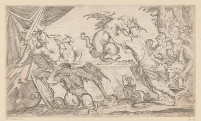 اينيس ورفاقه يقاتلون هاربيز Arpijae celebri lapsu de montibus adsunt (العنوان على الكائن) Wanderings of Aeneas (عنوان المسلسل) L