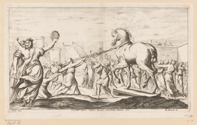 يتم إحضار حصان طروادة Scandit equus ruptos Fatalis machina muros (العنوان على الكائن) Wanderings of Aeneas (عنوان المسلسل) L