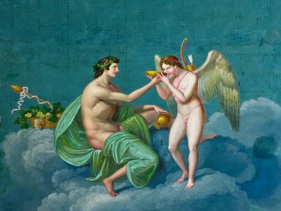 باخوس وكوبيد ، حوالي عام 1830 (في الهواء الطلق) بواسطة جوزيبي باتانيا