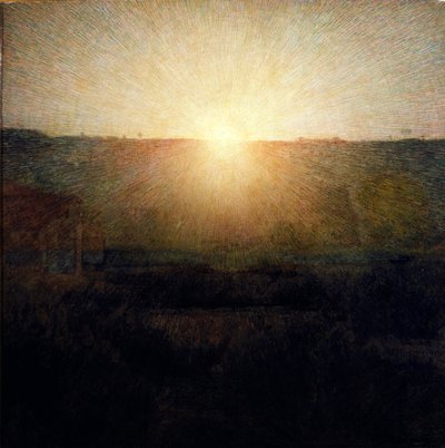 لوحة الشمس المشرقة لجوزيبي بيليزا دا فولبيدو (1868-1907) 1904 Dim.155x155 سم معرض روما للفن الحديث بواسطة جوزيبي بيليزا دا فولبيدو