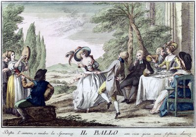 الرقص الرقص ، 1790. بواسطة جوزيبي بياتولي