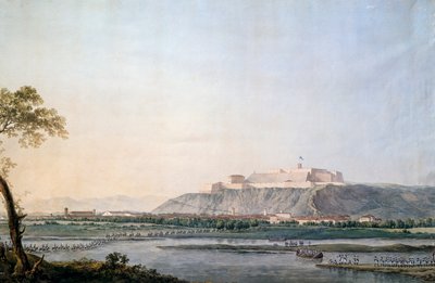 الجيش الفرنسي يعبر سكريفيا ، رسم جوزيبي بيترو باجيتي (1764-1831) ، الحروب النابليونية ، إيطاليا بواسطة جوزيبي بيترو باجيتي
