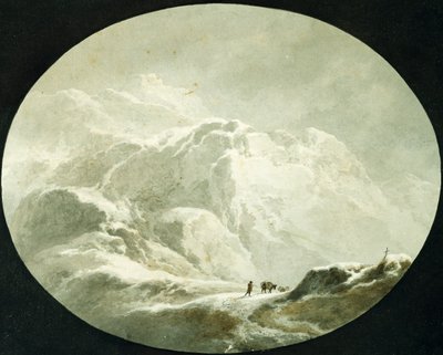 ممر جبال الألب المغطى بالثلوج ، بواسطة جوزيبي بيترو باجيتي (1764-1831) بواسطة جوزيبي بيترو باجيتي
