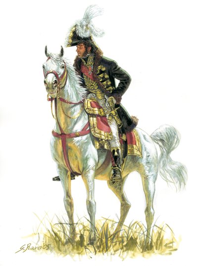 الإمبراطورية الأولى: "صورة لجواكيم مورات (1767-1815) في عام 1805" الإمبراطورية الأولى: يواكيم مورات (1767-1815) في عام 1805 - رسم توضيحي لجوزيبي رافا بواسطة جوزيبي رافا