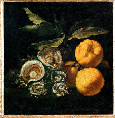 Nature Morte Morte aux huitres et aux coings - الحياة الساكنة مع المحار والسفرجل ... بواسطة جوزيبي ريكو