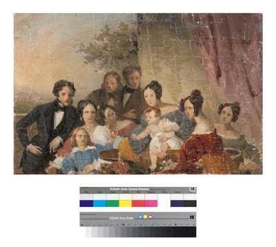 عائلة Sinigallia ، رسم ، 1840s بواسطة جوزيبي تومينز