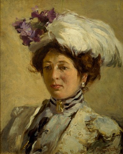 صورة للكونتيسة إيدا أنطونيو زينو ، رسمها جوزيبي ألبيرتي فيزوتو (1862-1931) بواسطة جوزيبي فيزوتو البرتي