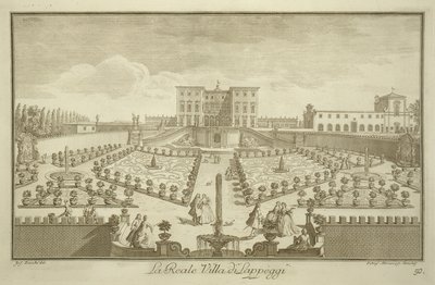 تم نشر فيلا لابيجي ، من Views of Tuscany ، c.1744-57 بواسطة جوزيبي زوتشي