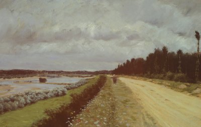 Country Road Along the Ofanto, by Giuseppe de Nittis بواسطة جوزيبي أو جوزيف دي نيتيس