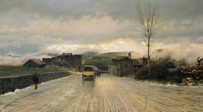 Crossing of Apennines بواسطة جوزيبي أو جوزيف دي نيتيس