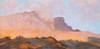 Fumarole of Mount Vesuvius, circa 1871, by Giuseppe De Nittis (1846-1884), oil on canvas بواسطة جوزيبي أو جوزيف دي نيتيس