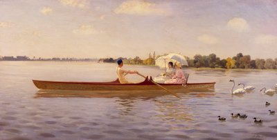 على نهر التايمز للمؤلف جوزيبي دي نيتيس (1846-1884) بواسطة جوزيبي أو جوزيف دي نيتيس