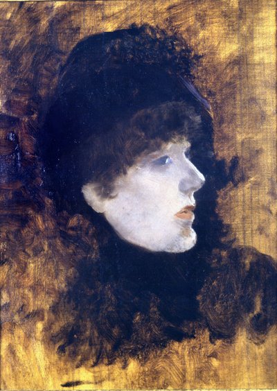 صورة هنرييت روزين برنارد المعروفة باسم سارة برنهارد (1844-1923) - بقلم دي نيتيس بواسطة جوزيبي أو جوزيف دي نيتيس