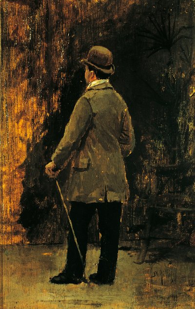 Portrait of the painter Edoardo Dalbono (oil on canvas) بواسطة جوزيبي أو جوزيف دي نيتيس
