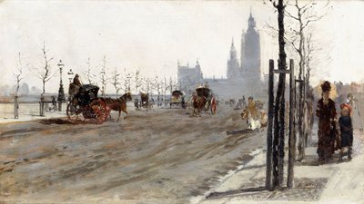 سد فيكتوريا ، لندن ، 1875 بواسطة جوزيبي أو جوزيف دي نيتيس