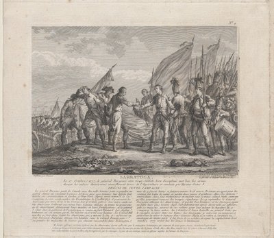 ساراتوجا [كذا] 17 أكتوبر 1777 ، كاليفورنيا. 1777. بواسطة Godefroy