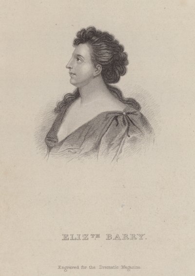 إليزابيث باري ، ممثلة إنجليزية (نقش) بواسطة Godfrey (بعد) Kneller