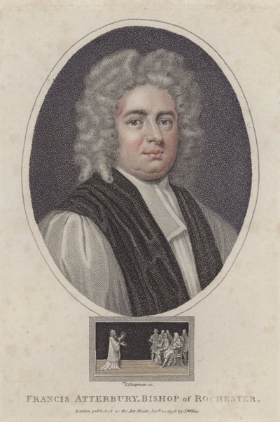 فرانسيس اتربري ، أسقف روتشستر (نقش ملون) بواسطة Godfrey (بعد) Kneller