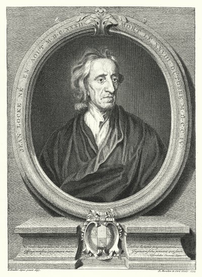 John Locke, English philosopher (engraving) بواسطة Godfrey (بعد) Kneller