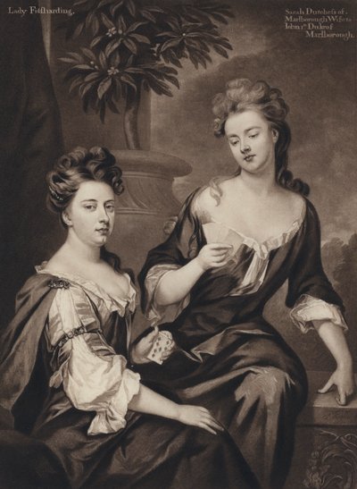 سارة دوقة مارلبورو والسيدة فيتزهاردينج (ليتو) بواسطة Godfrey (بعد) Kneller
